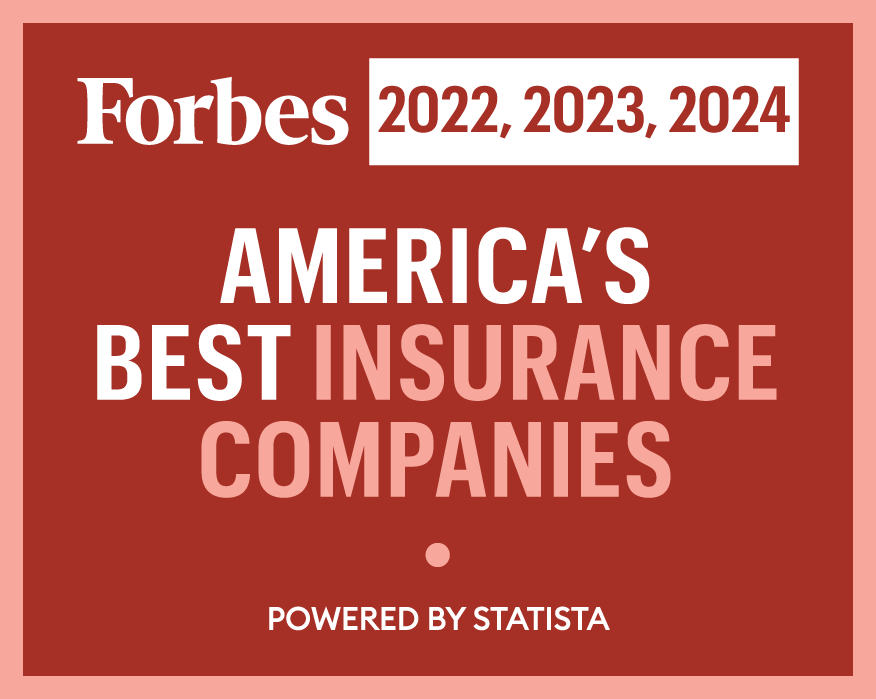 Forbes America's Best Insurance Companies in 2022, 2023 and 2024